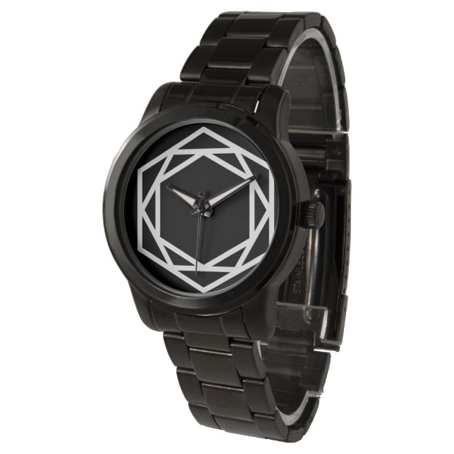 Reloj De Pulsera Torre (-) / Pulsera negra sobredimensionada Person (Angular)