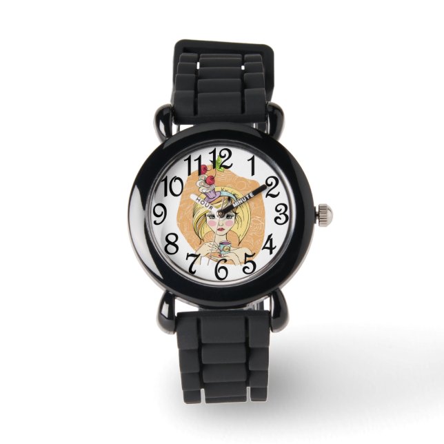 Reloj De Pulsera Torta De Cumpleaños Para Niños (Anverso)