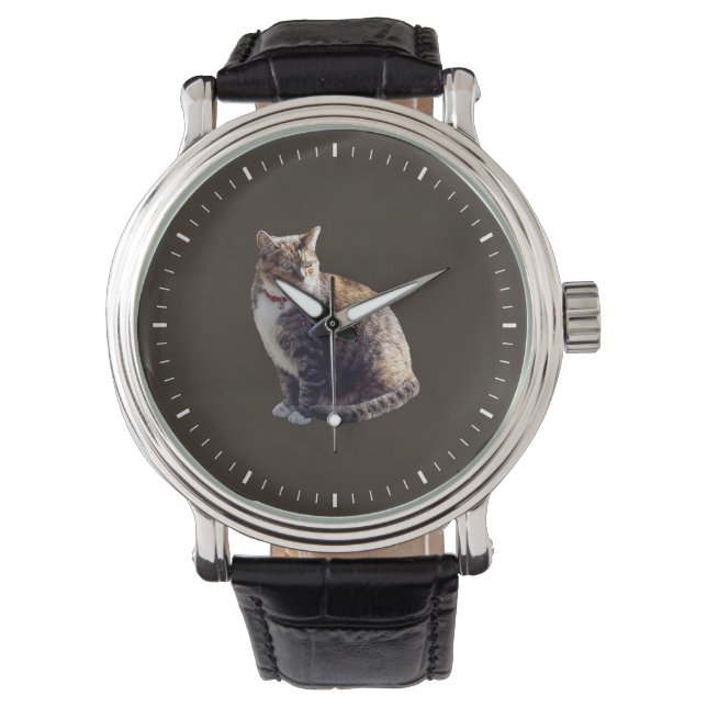 Reloj De Pulsera Tortoiseshell Cat (Anverso)