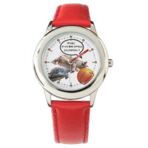 RELOJ DE PULSERA TORTUGA CAT Y BALONCESTO