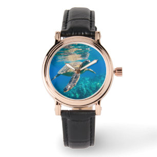 Reloj De Pulsera Tortuga de mar de la natación