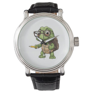 Reloj De Pulsera Tortuga de vuelta a la escuela