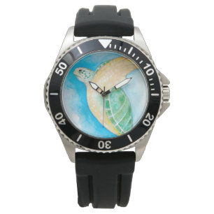 Reloj De Pulsera Tortuga del Mar Verde