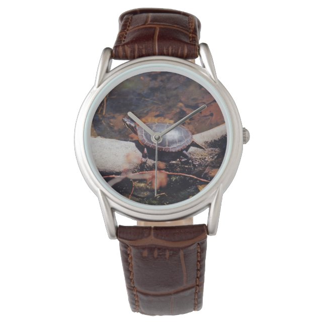 Reloj De Pulsera Tortuga feliz (Anverso)