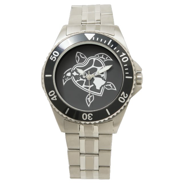 Reloj De Pulsera Tortuga Hawaii de la bahía de Hanauma (Anverso)