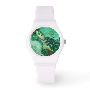 Reloj De Pulsera Tortuga marina bajo el agua