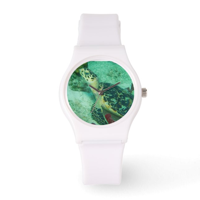 Reloj De Pulsera Tortuga marina bajo el agua (Anverso)