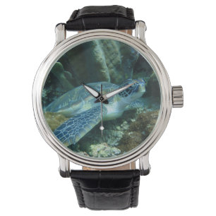 Reloj De Pulsera Tortuga marina en foto
