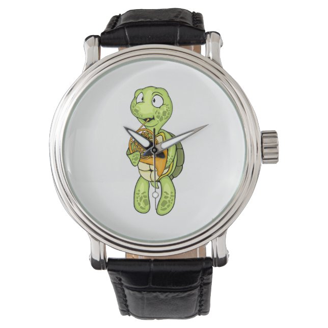 Reloj De Pulsera Tortuga marina Jugador de Cuerno francés niños Cue (Anverso)
