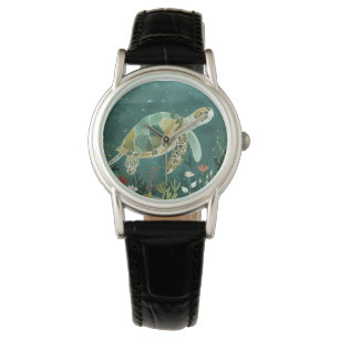 Reloj De Pulsera Tortuga Marina Serena: Oasis Submarino