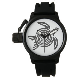 RELOJ DE PULSERA TORTUGA. TORTUGA DECORATIVA NEGRA