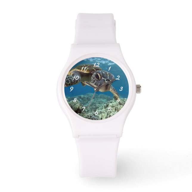 Reloj De Pulsera Tortuga verde hawaiana (Anverso)