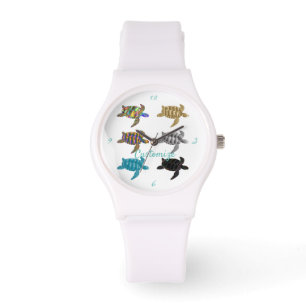 Reloj De Pulsera Tortugas marinas de varios colores Thunder_Cove