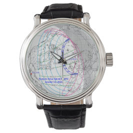 Reloj De Pulsera Total Solar Eclipse 2026 Map