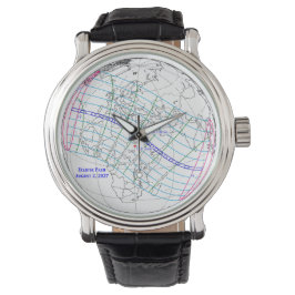 Reloj De Pulsera Total Solar Eclipse 2027 Map