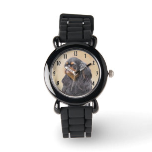 Reloj De Pulsera Toy English Spaniel Pintura Original Arte Animal