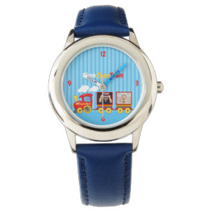 Reloj De Pulsera Toy Train Toddler Boys Birthday Blue