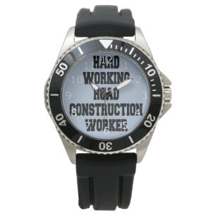 Reloj De Pulsera Trabajador de construcción de carreteras de trabaj