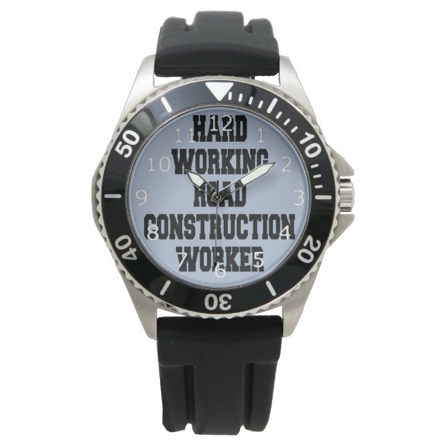 Reloj De Pulsera Trabajador de construcción de carreteras de trabaj (Anverso)