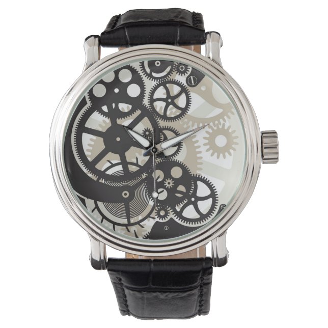 Reloj De Pulsera Trabajo de ruedas de cog (Anverso)