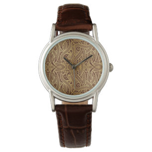 Reloj De Pulsera Trabajos de Scrollwork de Estilos Clásicos 