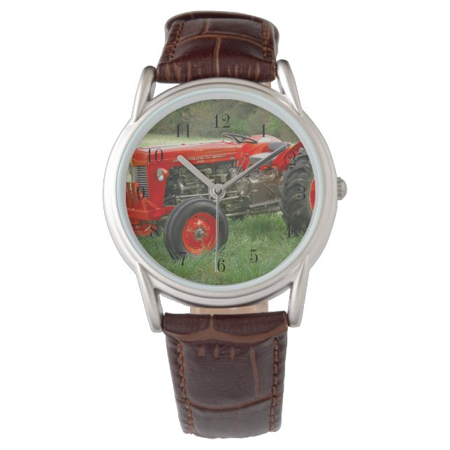 Reloj De Pulsera Tractor rojo (Anverso)