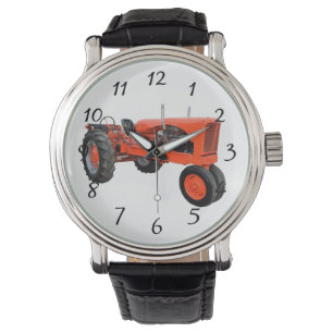 Reloj De Pulsera tractor rojo viejo