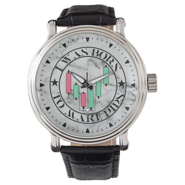 Reloj De Pulsera Trade Design | Bullish pattern | Marble (Anverso)