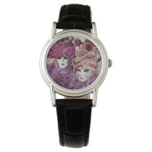 Reloj De Pulsera Traje de Carnaval púrpura, Venecia