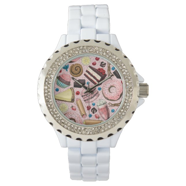Reloj De Pulsera Trajes dulces en rosa (Anverso)