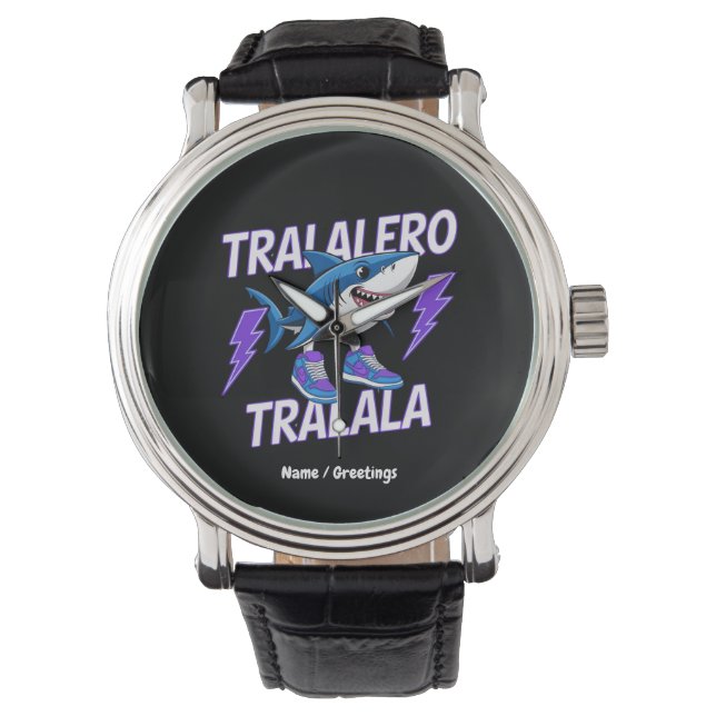 Reloj De Pulsera Tralero Tralala Bootleg Gráfica divertida de meme  (Anverso)