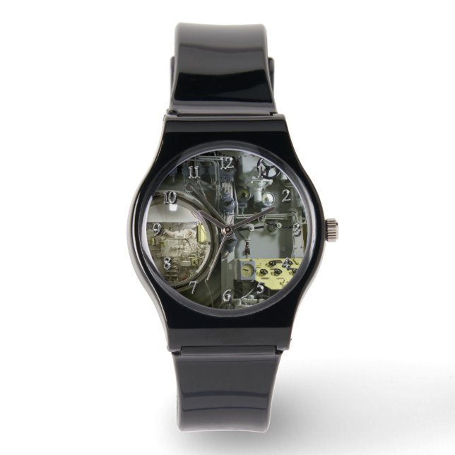 Reloj De Pulsera tramar un antiguo submarino retro (Anverso)
