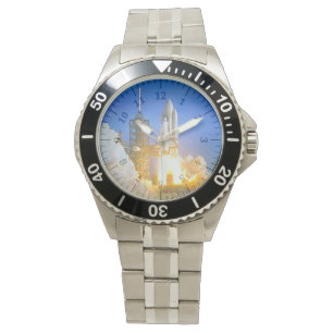 Reloj De Pulsera Transbordador espacial de acero inoxidable Columbi