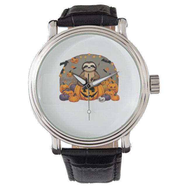 Reloj De Pulsera Traslado clásico de esloth-o-ween (Anverso)