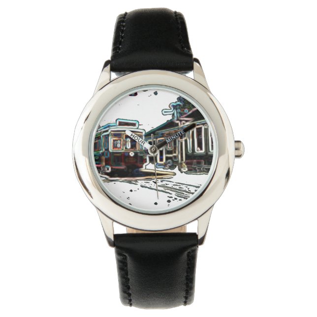 Reloj De Pulsera Traslado de la TRC Neon en stad Kids Watch (Anverso)