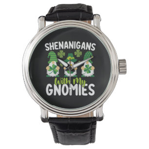 Reloj De Pulsera Travesuras Con Mis Gnomitos Gnomo Día De San Patri