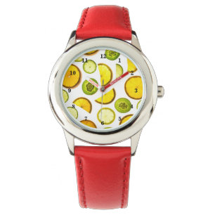 Reloj De Pulsera Trazar con frutas cítricas