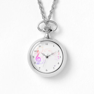 Reloj De Pulsera *~* Treble Clef Modern Music Note Colorful