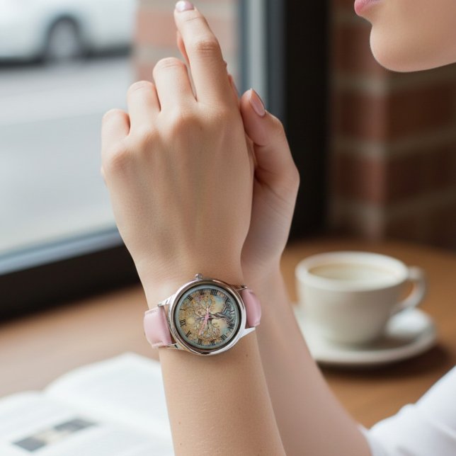 Reloj De Pulsera Tree of Life Spiritual Roman Numeral Watch (Subido por el creador)