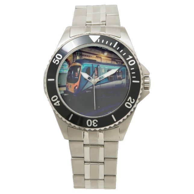 Reloj De Pulsera Tren azul (Anverso)