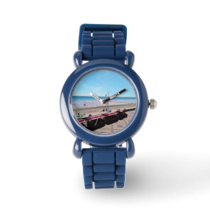 Reloj De Pulsera Tren choo , en la playa de Bridlington