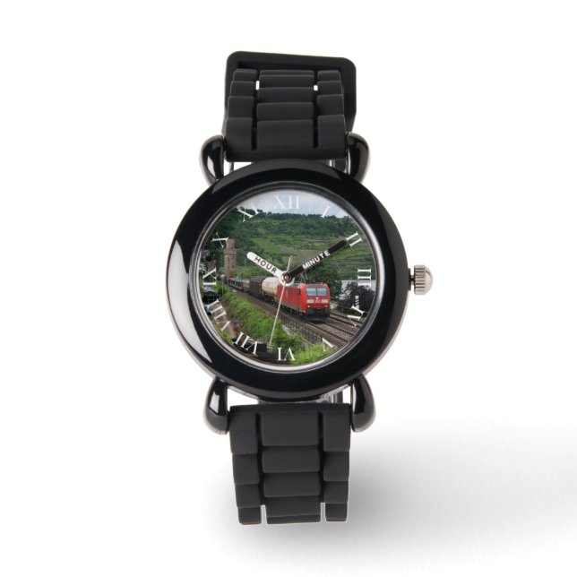 Reloj De Pulsera Tren de carga en Oberwesel (Anverso)