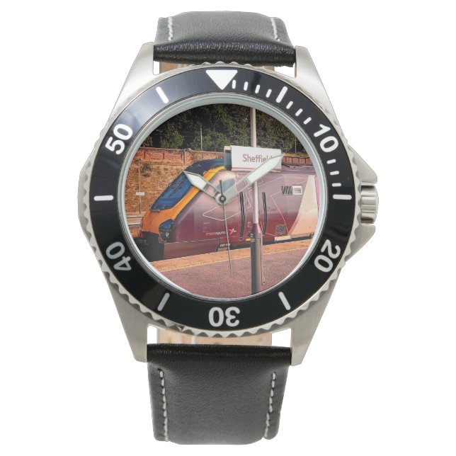Reloj De Pulsera Tren de Maroon (Anverso)