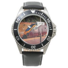 Reloj De Pulsera Tren de Maroon