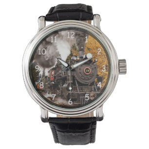 Reloj De Pulsera Tren de motor de vapor vintage