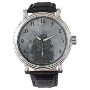 Reloj De Pulsera Tren de motor de vapor vintage
