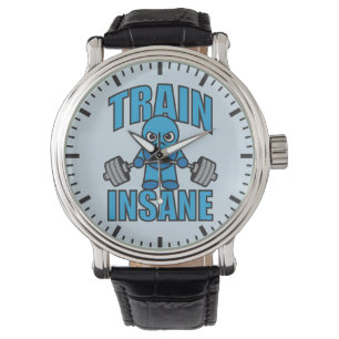 Reloj De Pulsera TREN INSANE Kawaii Weightlifter Diciembre entrenam