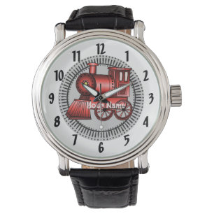 Reloj De Pulsera Tren Rojo