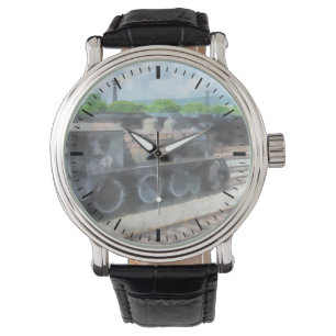 Reloj De Pulsera Trenes - Vieja Locomotora