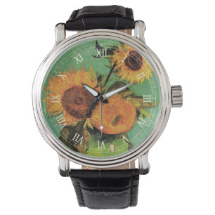 Reloj De Pulsera Tres girasoles en una bolsa de Vincent van Gogh